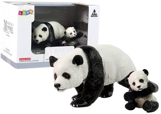 Zestaw 2 Figurek Panda z młodą Pandą Zwierzęta Świata Lean Toys
