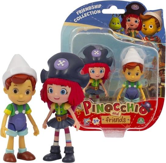 Zestaw 2 figurek z bohaterami z bajki Pinokio wysoka jakość dbałość o szczegóły idealne na prezent dla dziecka 3+ Inna marka