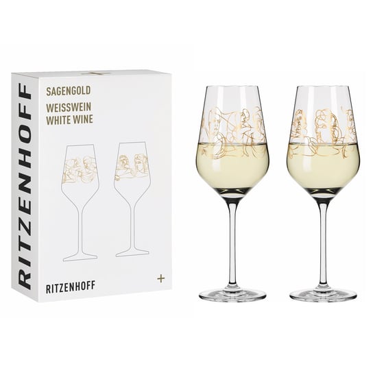 Zestaw 2 kieliszków do białego wina Ritzenhoff Sagengold Ritzenhoff