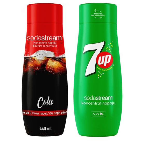Zestaw 2 koncentratów SodaStream o smaku Cola+7UP SodaStream