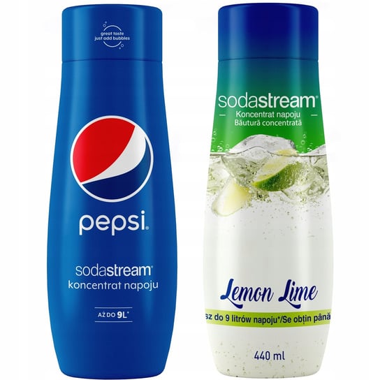 Zestaw 2 koncentratów SodaStream Pepsi+Lemon-Lime SodaStream