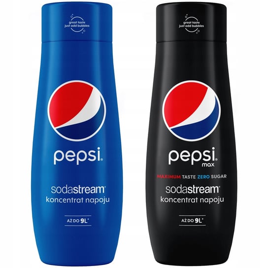 Zestaw 2 koncentratów SodaStream Pepsi+Pepsi MAX SodaStream