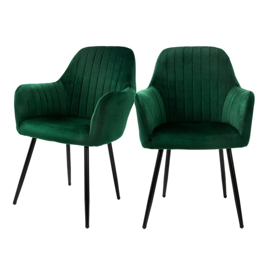 Zestaw 2 krzeseł do jadalni krzesła do salonu krzesła do kuchni krzesło tapicerowane aksamit ML-DESIGN