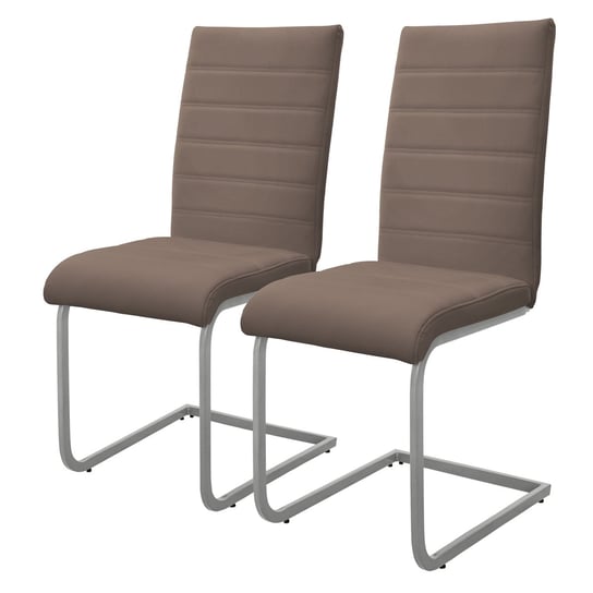Zestaw 2 krzeseł do jadalni Krzesło kuchenne Krzesło wspornikowe Krzesło tapicerowane Krzesło obrotowe ML-DESIGN