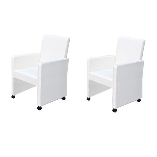 Zestaw 2 krzeseł jadalnianych białe, 58,5x65x88 cm Inna marka