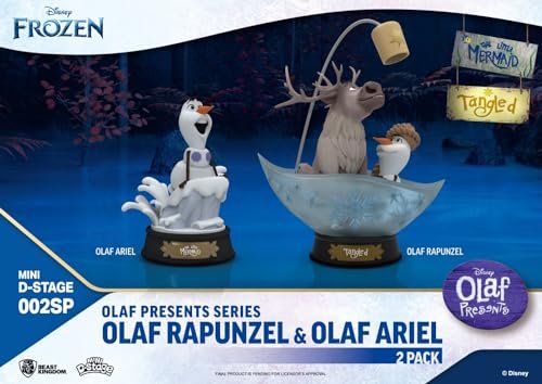Zestaw 2 Mini Figurek Dstage Disney Olaf Prezentuje Tangled I Ekskluzywną Edycję Małej Syrenki Grupo Erik