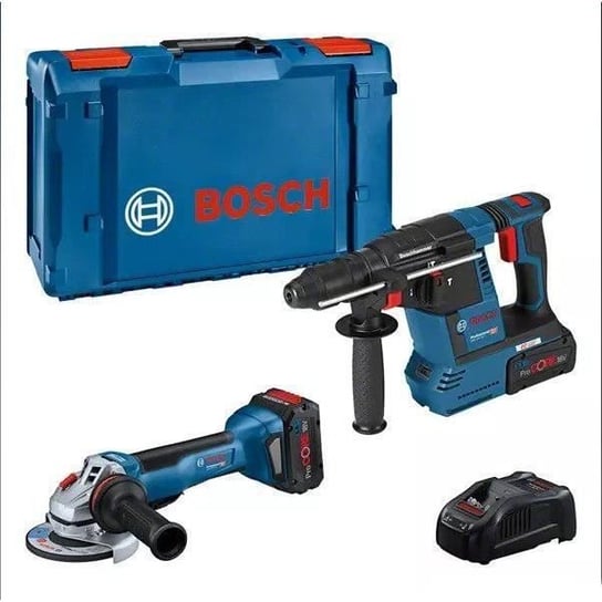 ZESTAW 2 narzędzi BOSCHGWS 18V-10 P Szlifierka + GBH 18V-26 Wiertarka udarowa 5,5Ah ProCore - 0615990N33 Bosch Professional