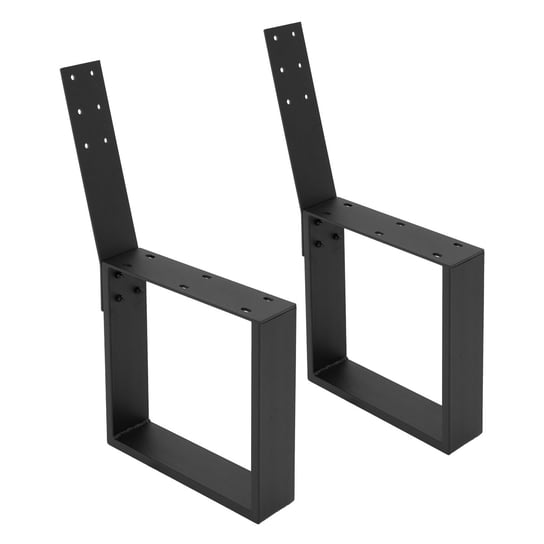 Zestaw 2 nóg do ławki, czarny, 40x78,5 cm, wykonany ze stali, przez ML-Design ML-DESIGN