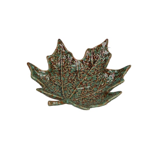 Zestaw 2 pater w kształcie liścia klonowego Sfogliami - Zielony, 15 cm Rituali Domestici