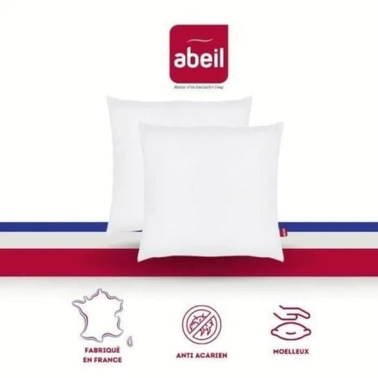 Zestaw 2 poduszek przeciw roztoczom - 60 x 60 cm - 100% bawełna traktowana Biome® - ABEIL Inna marka