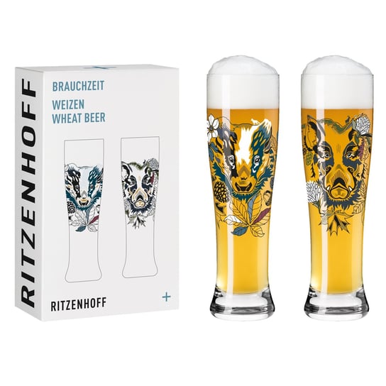 Zestaw 2 szklanek do piwa Ritzenhoff Brauchzeit, Petra Mohr Ritzenhoff