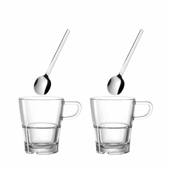 Zestaw 2 szklanek z łyżeczkami do kawy/herbaty Senso - Leonardo Inna marka
