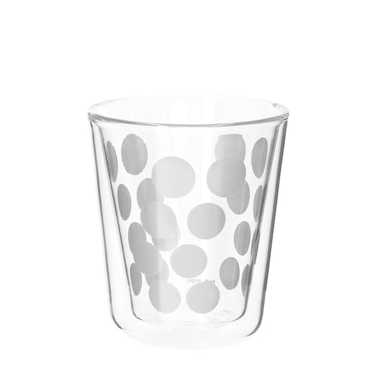 Zestaw 2 szklanek z łyżeczkami Zak! Designs Dot Dot, srebrne, 200 ml ZakDesigns