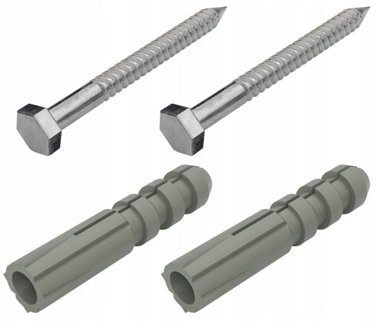 Zestaw 2 szt. wkręt 6x60 mm + kołek rozporowy 10x50 mm Stalflex