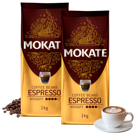 Zestaw 2kg Kawy Ziarnistej Espressso Mokate Mokate