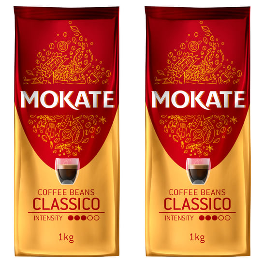 Zestaw 2kg Kawy ziarnistej Mokate Classico Mokate