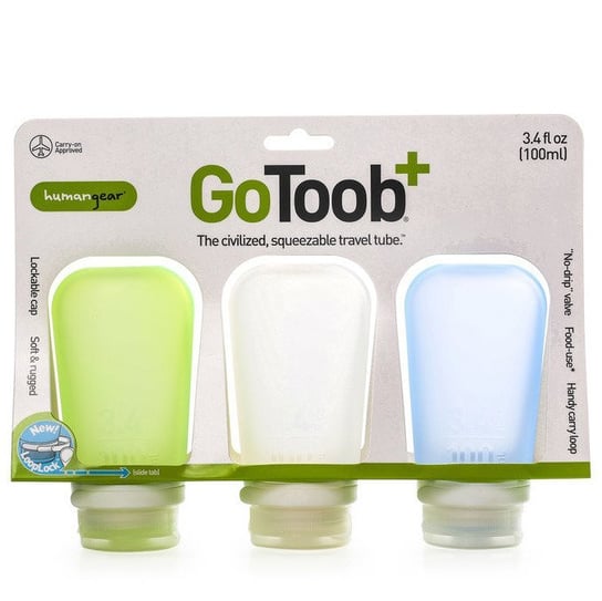 Zestaw 3 buteleczek podróżnych na płyny Humangear GoToob+ L 3-Pack Inna marka