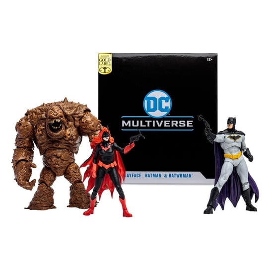 Zestaw 3 Figurek Dc Multiverse (Dc Rebirth) - Clayface, Batman I Batwoman (Gold Label) Inna marka