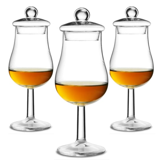 Zestaw 3 Kieliszków Do Degustacji Whisky Z Pokrywkami Royal Leerdam