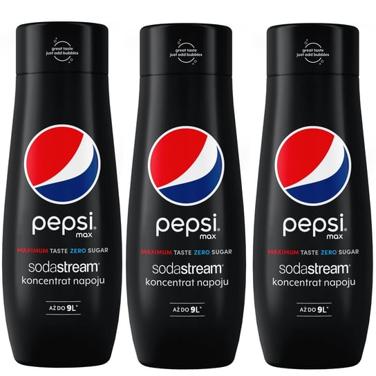 Zestaw 3 koncentratów SodaStream 3x Pepsi MAX SodaStream