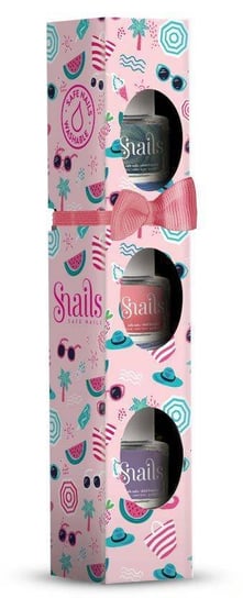 Zestaw 3 lakierów do paznokci dla dzieci Snails Mini - Very Berry Licious Snails
