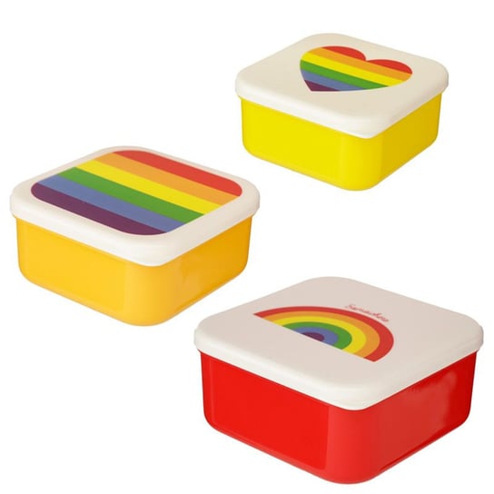 Zestaw 3 pudełek śniadaniowych Somewhere Rainbow Puckator