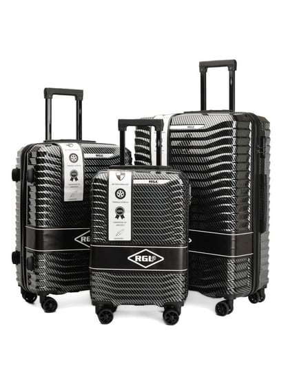 Zestaw 3 walizek KEMER RGL PC1 Czarny Inna marka