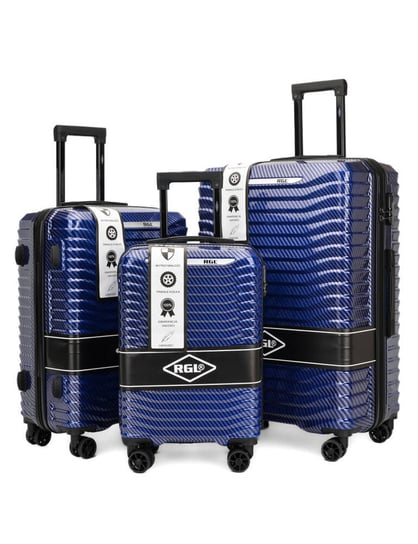 Zestaw 3 walizek KEMER RGL PC1 Granatowy Inna marka