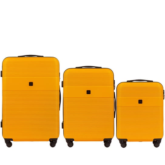 Zestaw 3 walizek KEMER WINGS WN01-3 Pomarańczowy Wings
