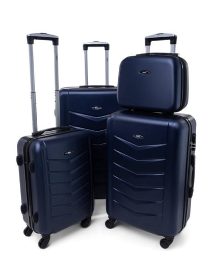 Zestaw 3 walizek + Kuferek KEMER RGL 520 Granatowy KEMER