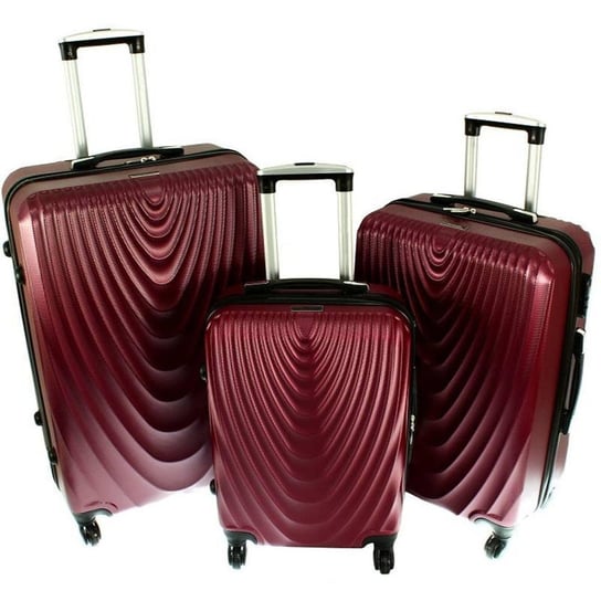Zestaw 3 walizek PELLUCCI RGL 663 Bordowe Inna marka