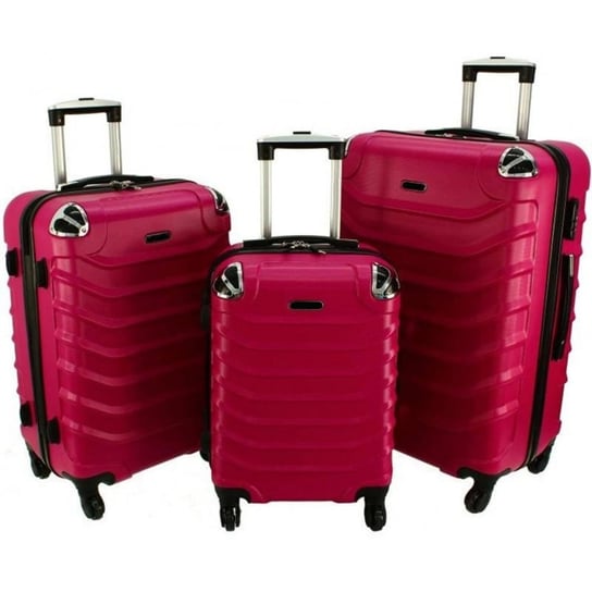 Zestaw 3 walizek PELLUCCI RGL 730 Różowe Inna marka