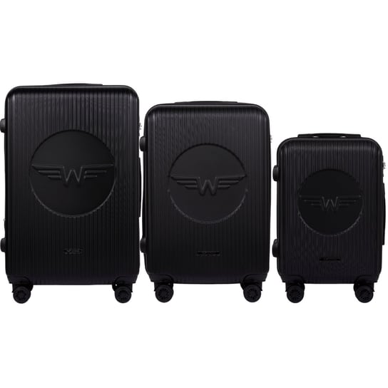 Zestaw 3 Walizek Wings Swallow 3.0 BLACK Wings