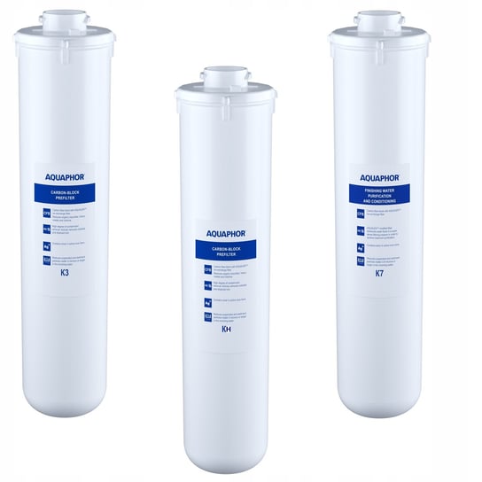 Zestaw 3 wkładów filtrujących Aquaphor K3, KH, K7 AQUAPHOR