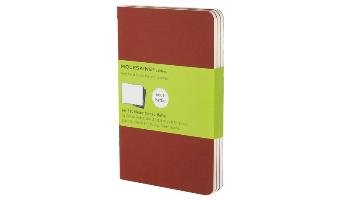 Zestaw 3 Zeszytów Moleskine Cahier Journals P (9x14cm) gładki, cranberry red, 64 stron Moleskine