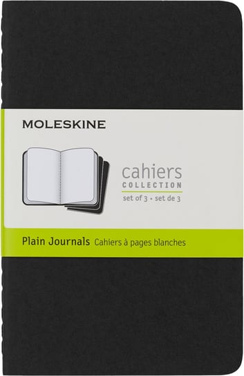 Zestaw 3 Zeszytów Moleskine Cahier Journals P (9x14cm) gładki, czarny, 64 strony Moleskine