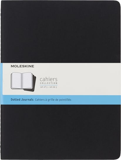 Zestaw 3 Zeszytów Moleskine Cahier Journals XL (19x25cm) w kropki, czarny, 120 stron Moleskine