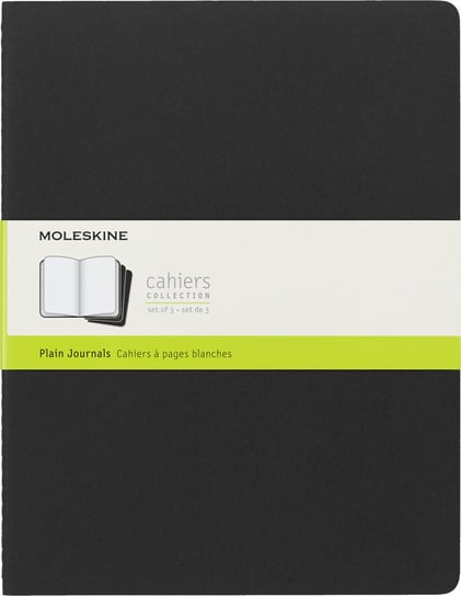 Zestaw 3 Zeszytów Moleskine Cahier Journals XXL (21,59x27,94cm) gładki, czarny, 120 stron Moleskine