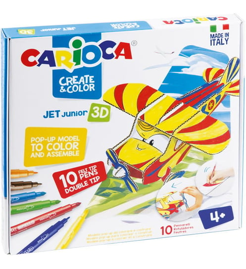 ZESTAW 3D CARIOCA SAMOLOT + 10 PISAKÓW Carioca