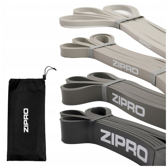 Zestaw 4 Gum do Ćwiczeń Rehabilitacji Gumy oporowe do rozciągania - Zipro Zipro