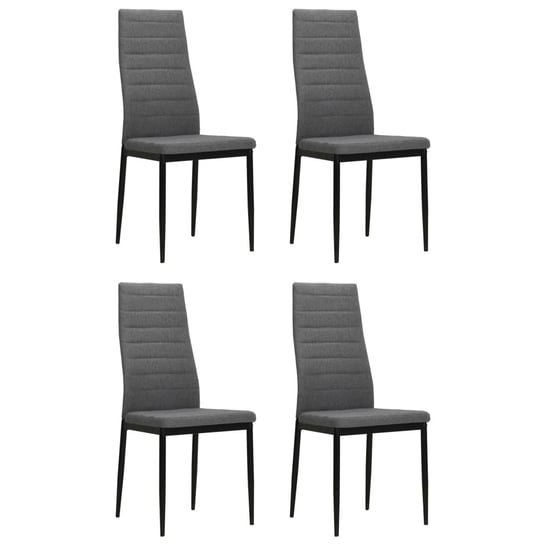 Zestaw 4 krzeseł stołowych, jasnoszary, 43x44x96 c / AAALOE Inna marka
