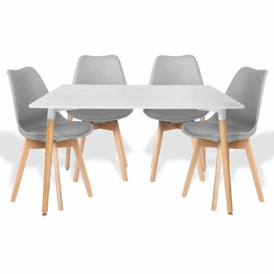 Zestaw 4 krzesła Tulip + stół Lars BEGRYF
