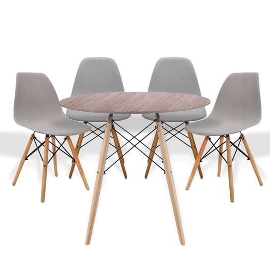 Zestaw 4 krzesła Tulip + stół Marek BEGRYF