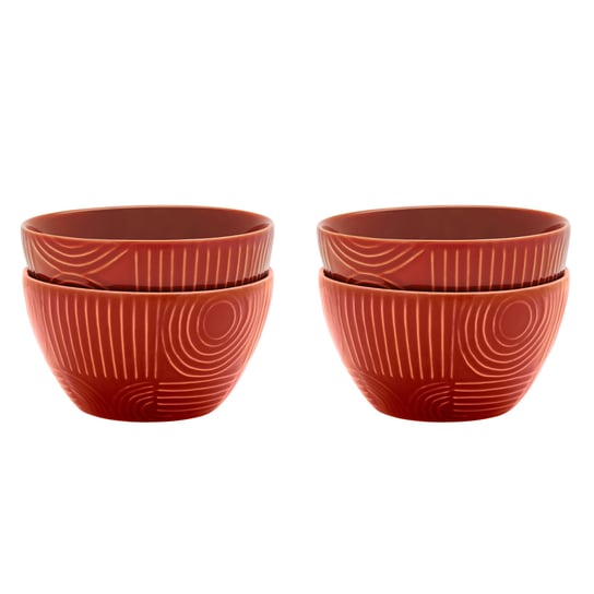 Zestaw 4 misek Maxwell and Williams Arc, 12 cm, terracotta Maxwell and Williams