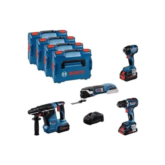 ZESTAW 4 narzędzi BOSCH GSR/GDX/GBH/GSA 1 x ProCore 18V 4,0Ah + 2 x ProCore 18V 5,5Ah - 0615990N37 Bosch Professional