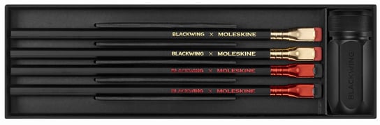 Zestaw 4 Ołówków Blackwing x Moleskine + Temperówka Moleskine