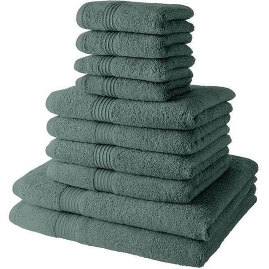 Zestaw 4 ręczników kąpielowych TODAY 30x50 + 4 ręczniki kąpielowe 50x90 + 2 prześcieradła 70x130 cm 100% Bawełna - Seledyn Today