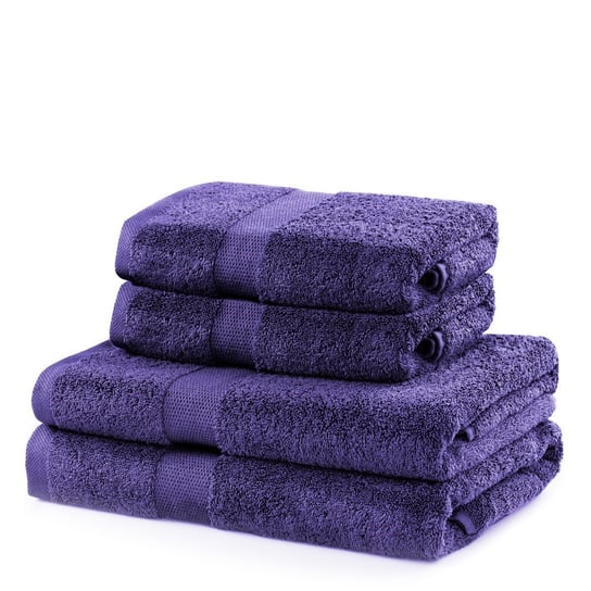 Zestaw 4 ręczników Marina fioletowy DecoKing DecoKing