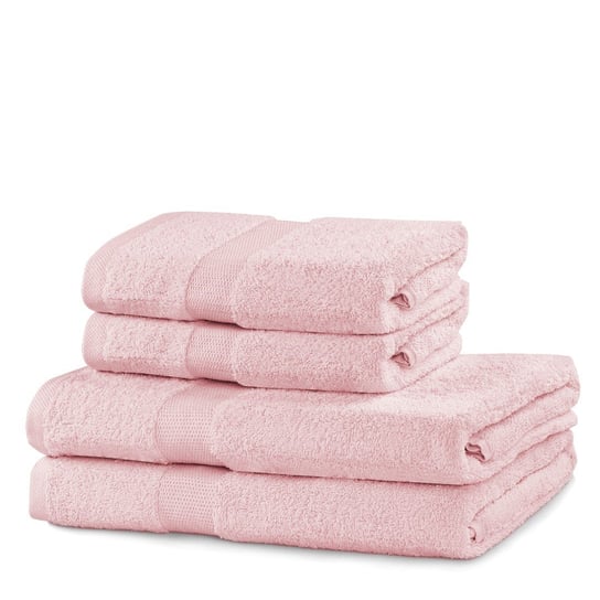 Zestaw 4 ręczników Marina różowy DecoKing DecoKing