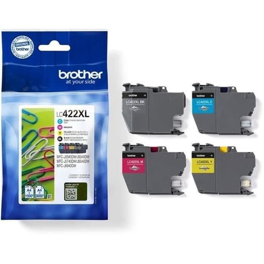 Zestaw 4 wkładów LC422XLVAL - BROTHER - For Business Smart MFC-J5340DW, MFC-J5345DW, MFC-J5740DW, MFC-J6540DW i MFC-J6940DW Inna marka